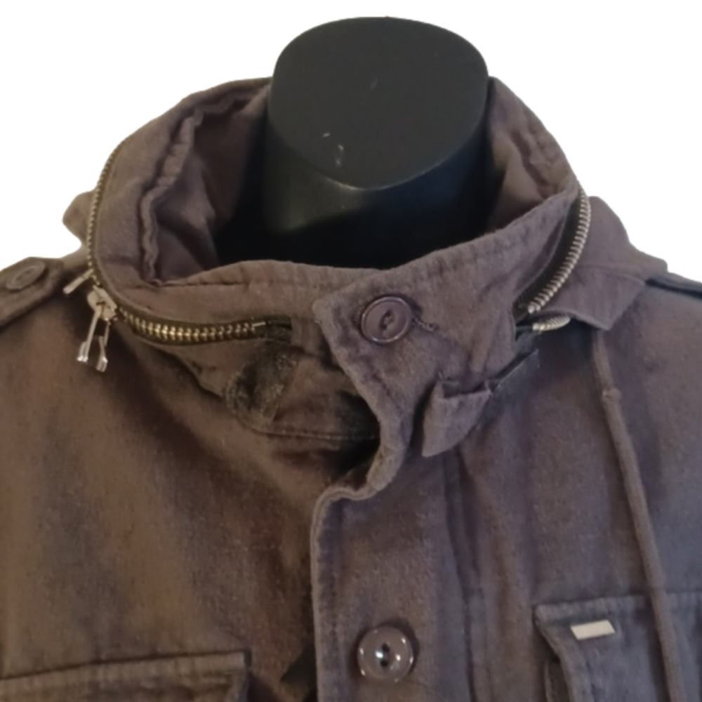 PLUS size Obey Propaganda Cargo Canvas jacket.Olive green/grey.Size XXL. - Picture 4 of 16